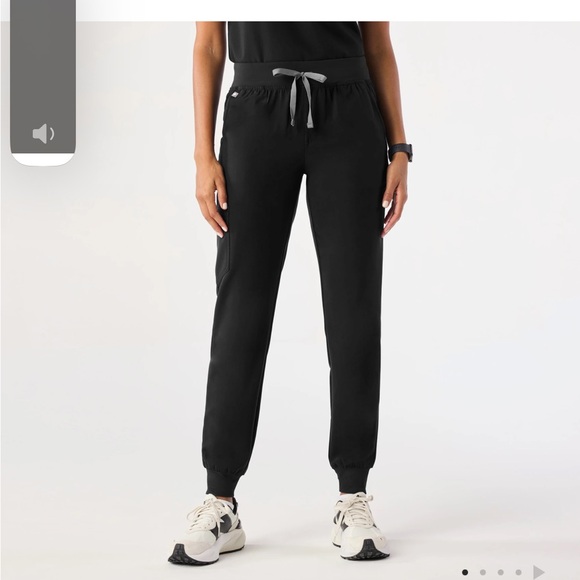 Women Figs Zamora Jogger Scrub Pants size M color black - Picture 1 of 11